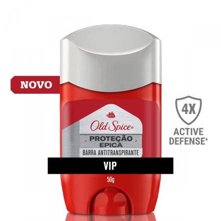 Desodorante Antitranspirante Old Spice Proteção Épica VIP em Barra com 50g