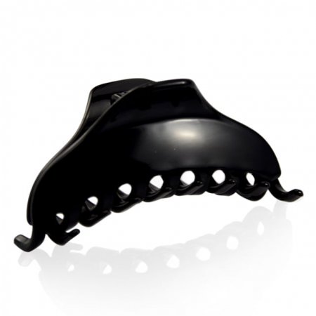 Prendedor Piranha Grande Francesa Preto 9,0x5,0cm