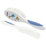 Kit Escova e Pente para Cabelo Soft Azul