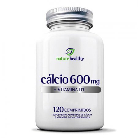 Cálcio 600mg + Vit. D3 200ui 120 comprimidos Nature Healthy