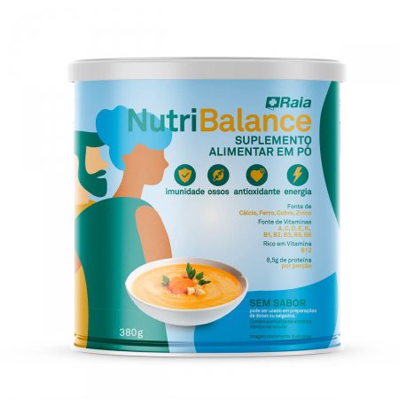 Suplemento Alimentar em Pó Nutri Balance Raia Sem Sabor com 380g