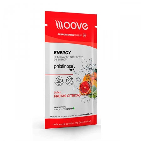Mistura em Pó Moove Energy Frutas Cítricas 100% natural Sachê com 20g