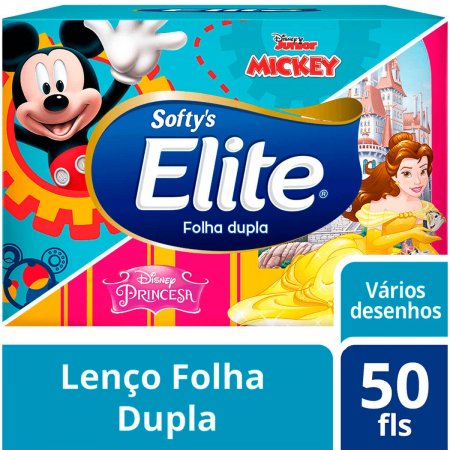 Lenços de Papel Softy's Kids com 50 unidades