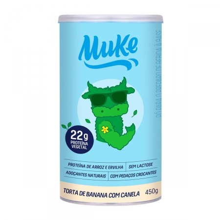 Proteína Vegetal Muke Sabor Torta de Banana com Canela Pote com 450g