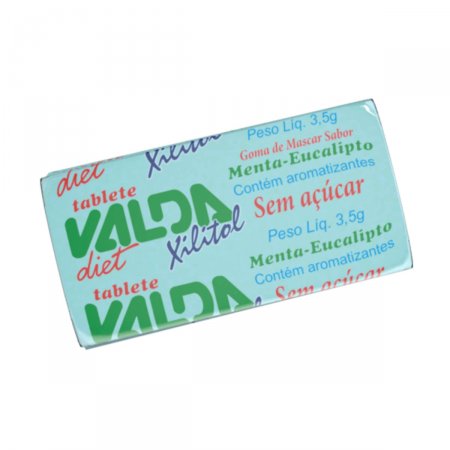 Chiclete em Tablete Valda Diet com 4g