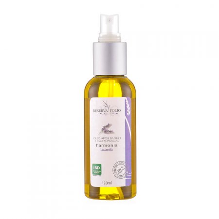 Óleo após Banho e para Massagem Natural Reserva Folio Harmonia de Lavanda 120g