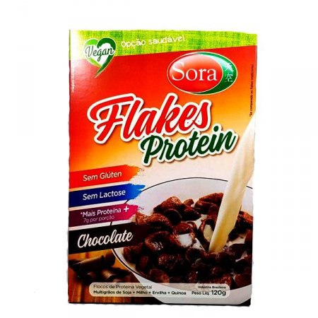 Flakes Protein Sabor Chocolate Sora com 120g