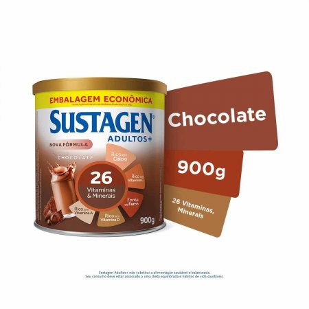 Complemento Alimentar Sustagen Adultos+ Chocolate com 900g