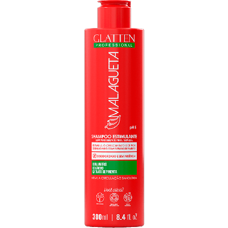 Glatten Professional Malagueta - Shampoo Estimulante 300ml