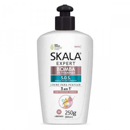 Creme Para Pentear 3 em 1 Skala Expert Bomba de Vitaminas com 250g