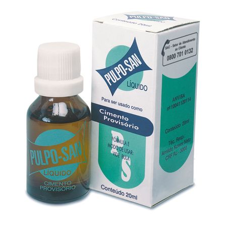 Cimento Provisório Pulpo-San Líquido Com 20ml - Ss White