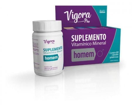 Vigora Plus Suplemento Vitamínico E Mineral - Homem