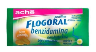 FLOGORAL LARANJA 3MG 25X4 PAST