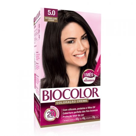 Tintura/Coloração Biocolor Kit Castanho Claro Luxuoso 5.0