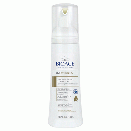 Sabonete Intimo Clareador Bioage Bio Whitening 100ml