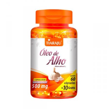 Óleo De Alho Tiaraju 60+10 Cápsulas De 500mg