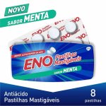 Pastilha Mastigável Eno Menta com 8 unidades