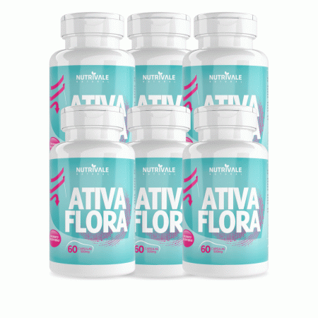 Ativa Flora 6 Unidades C/60capsula 500mg Natural - Linduras