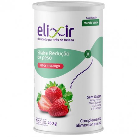 Shake Redução de Peso Morango Elixir 450g
