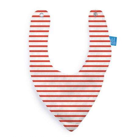 Babador Bandana Listras Branco 6+M Multikids Baby BB216