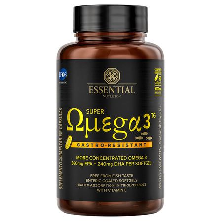 Super Omega 3 Tg Gast Resist 1g 90caps - Essential Nutrition