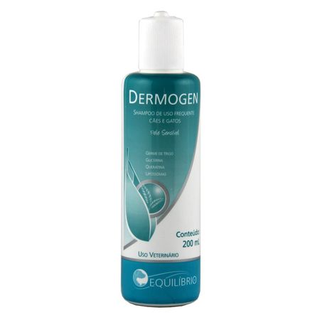 Dermogen 200ml Agener Shampoo Dermatológico Cães e Gatos