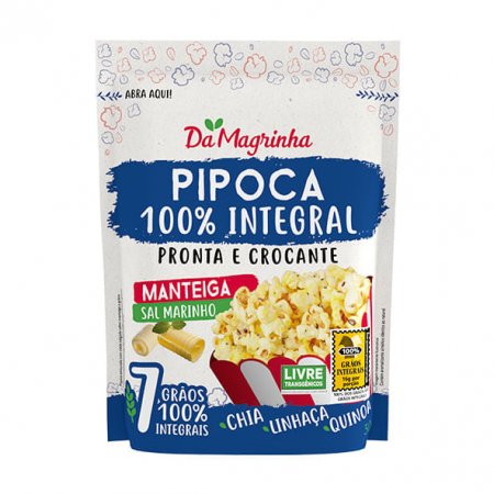 Pipoca Integral Da Magrinha Manteiga 30g