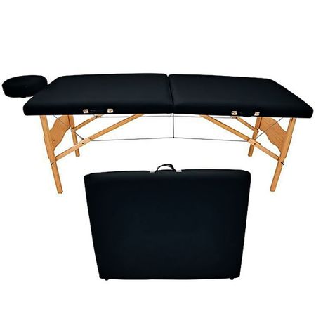 Maca Legno Vega - Portátil Dobrável Com Altura Fixa - Preta