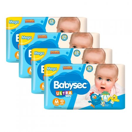 Fralda Babysec Ultrasec M 160 Unidades