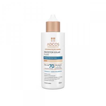 Protetor Solar Fluid Adcos Shield Protection Beige FPS70