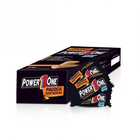 Paçoca Rolha Zero Açúcar 24 Unidades Power One