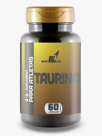 Taurina Body Life Natural 60 Capsulas 500mg - Linduras