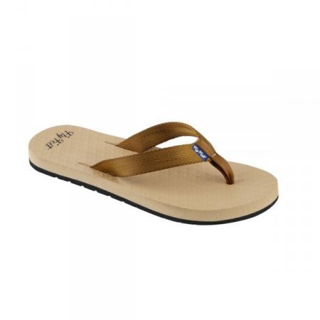 Sandália Fly Feet Ortho Pauher Feminina Ouro AC043 Par