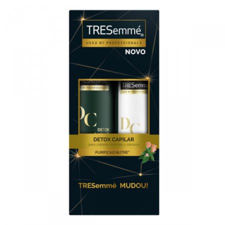 Kit Tresemmé Detox Capilar Shampoo com 400ml  + Condicionador com 200ml