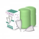 KIT 2 COLETORES MENSTRUAIS INCICLO B+ 2 CÁPSULAS ESTER. COR: HORTELÃ