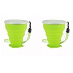 Kit C/ 2 Copos Retráteis De Silicone 200ml (2 Un)