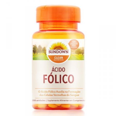 Ácido Fólico 400mcg 350 Cápsulas Sundown Vitaminas