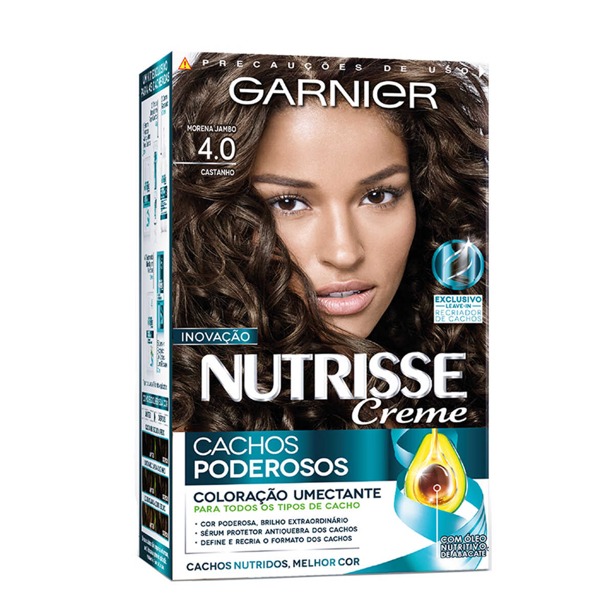 Coloração Nutrisse Cachos Poderosos N° 4.0 Morena Jambo