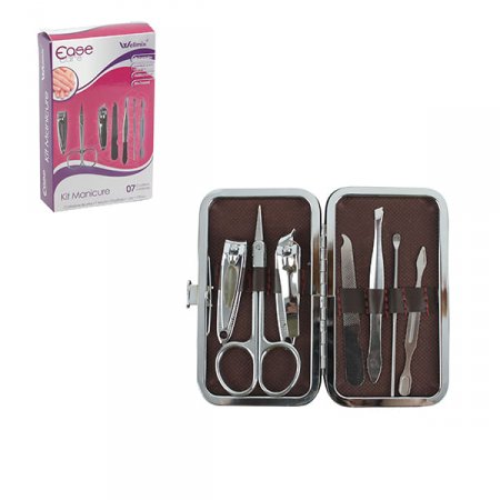 Kit Manicure 7 Peças com Estojo - Wellmix
