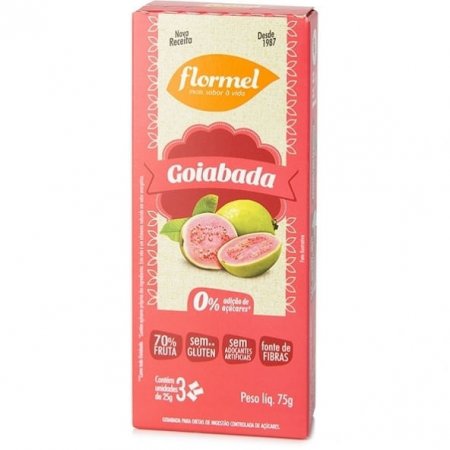 Goiabada Zero Flormel 3un 75g