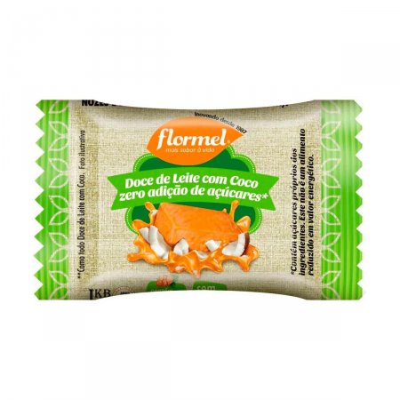 Doce de Leite com Coco Flormel Zero Açúcar com 20g