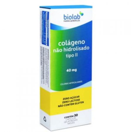 Colágeno N/ Hidrolisado Tipo II Biolab 30 Cáps