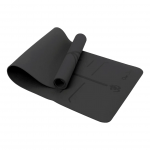Tapete de Yoga TPE - 6mm - Preto - Linha de Posturas
