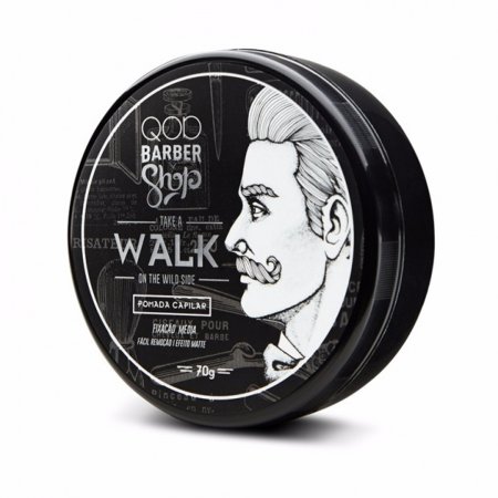 Pomada Capilar Fixação Média QOD Barber Shop Take a Walk on the Wild Side com 70g