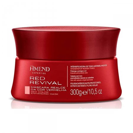 Máscara Capilar Realce da Cor Vermelha Amend Red Revival com 300g