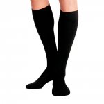 Meia 3/4 Média Compressão 20-30mmHg Importada Strong Suport Repomen Masculina Preta M