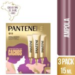 Trio de Ampolas Nutritivas Pantene Unidas Pelos Cachos com 15ml cada