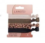 Elastico de Cabelo 4 Unidades Lanossi Hair Ties Animal PRINT LS2513