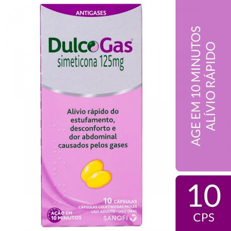 DulcoGas 125mg com 10 cápsulas
