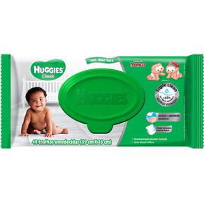 LENÇOS UMEDECIDOS HUGGIES TURMA DA MÔNICA C/ 48 UNIDADES